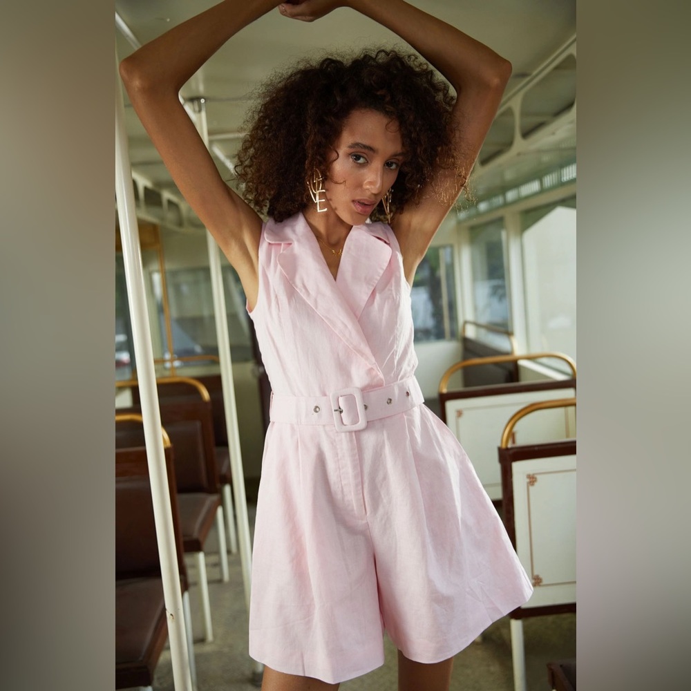 SCARLETT LINEN ROMPER (MOTHER DAY SALE)